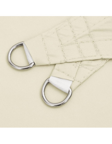 Parasole a Vela in Tela Oxford Quadrata 7x7 m Crema