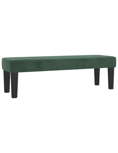 Panca Verde Scuro 100x30x30 cm in Velluto