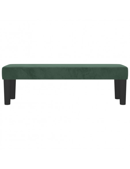 Panca Verde Scuro 100x30x30 cm in Velluto