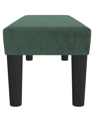 Panca Verde Scuro 100x30x30 cm in Velluto