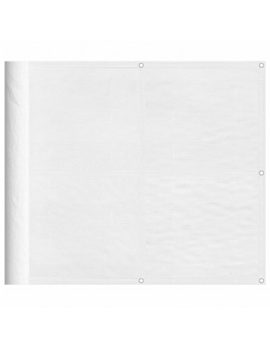 Paravento da Balcone Bianco 90x1000 cm 100% Poliestere Oxford