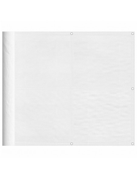 Paravento da Balcone Bianco 90x1000 cm 100% Poliestere Oxford