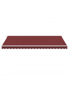Tenda da Sole Retrattile Manuale Bordò 500x350 cm 2