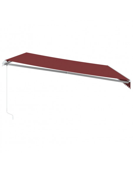 Tenda da Sole Retrattile Manuale Bordò 500x350 cm