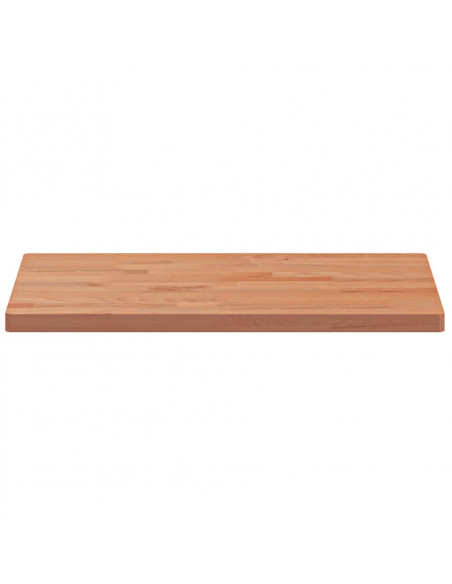 Piano Tavolo 60x40x2,5cm Rettangolare Legno Massello di Faggio