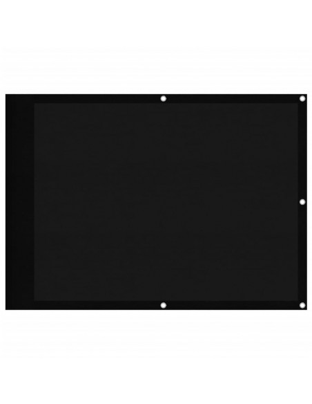 Paravento da Balcone Nero 75x1000 cm 100% Poliestere Oxford