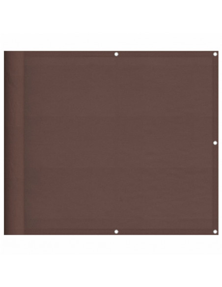 Paravento da Balcone Marrone 90x1000 cm 100% Poliestere Oxford