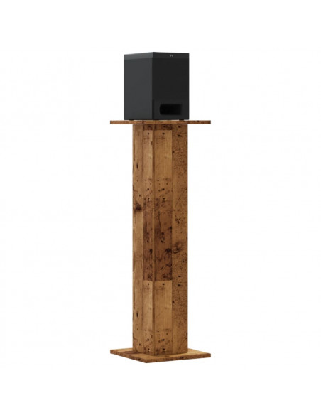 Supporti Altoparlanti 2 pz Legno 30x30x95 cm Legno Multistrato
