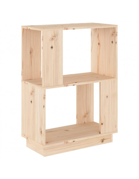 Libreria/Divisorio 51x25x70 cm in Legno Massello di Pino