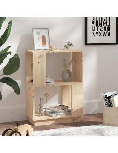 Libreria/Divisorio 51x25x70 cm in Legno Massello di Pino