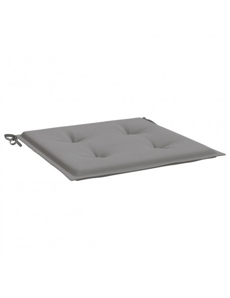 Cuscini per Sedia 6 pz Grigi 50x50x3 cm in Tessuto Oxford