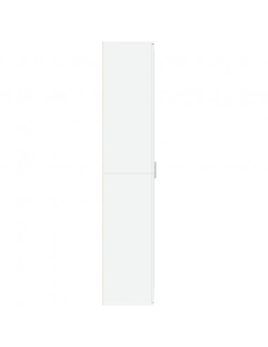 Credenza Bianca 70x35x180 cm in Legno Multistrato