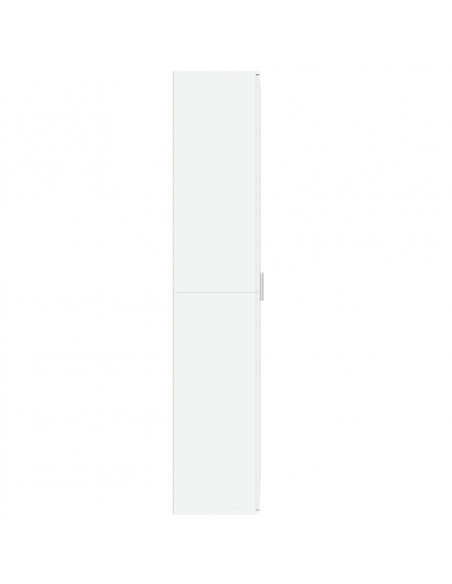 Credenza Bianca 70x35x180 cm in Legno Multistrato