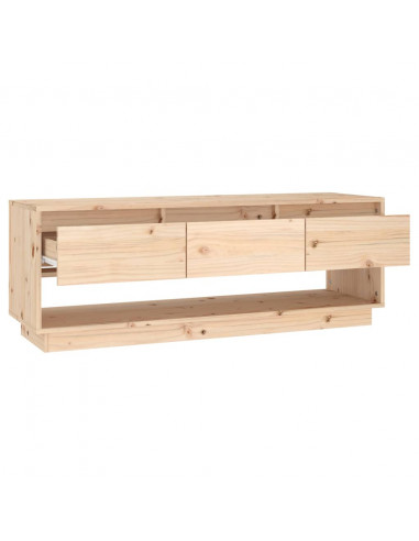 Mobile Porta TV 110,5x34x40 cm in Legno Massello di Pino