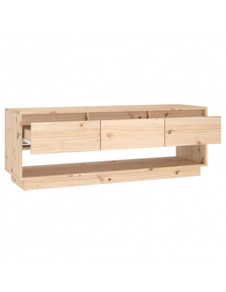 Mobile Porta TV 110,5x34x40 cm in Legno Massello di Pino