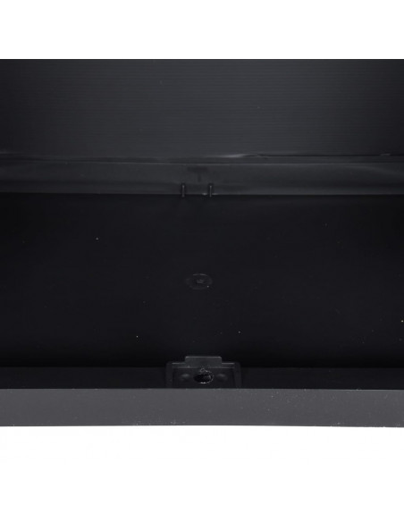 Armadio da Esterno Grigio e Nero 65x37x165 cm in PP