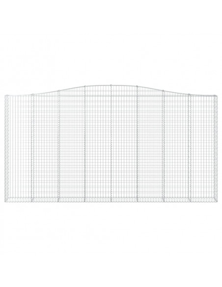Cesti Gabbioni ad Arco 5 pz 400x30x200/220 cm Ferro Zincato