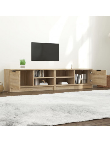Mobili TV 2 pz Rovere Sonoma 80x35x36,5 cm in Legno Multistrato