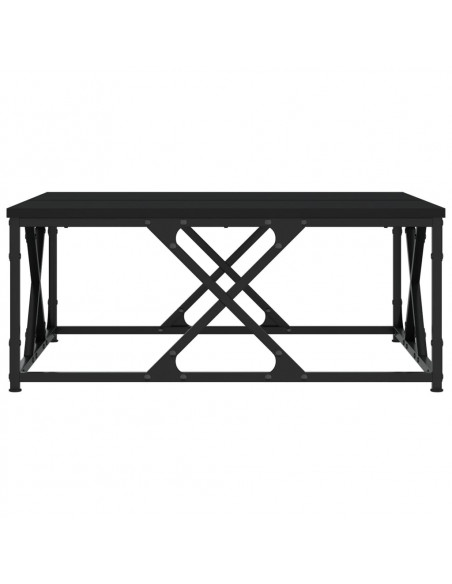 Tavolino da Salotto Nero 70x70x30 cm in Legno Multistrato