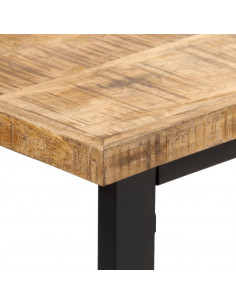 Tavolo da Pranzo 110x55x75 cm in Legno Massello di Mango