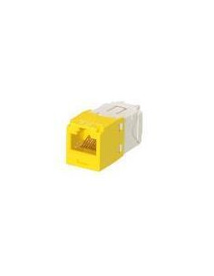 PRESA MINICOM RJ45U CAT.6 GIALLO