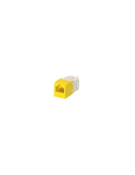 PRESA MINICOM RJ45U CAT.6 GIALLO