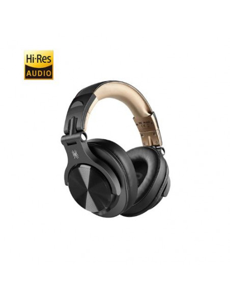 ONEODIO FUSION A70 HI-RES CUFFIE DJ WIRELESS E C/CAVO GOLD/BLACK