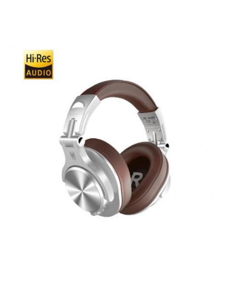 ONEODIO FUSION A70 HI-RES CUFFIE DJ WIRELESS E C/CAVO SILVER/BROWN