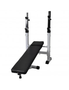 Panca Reclinabile con Rack Bilanciere e Set Manubri 120 kg