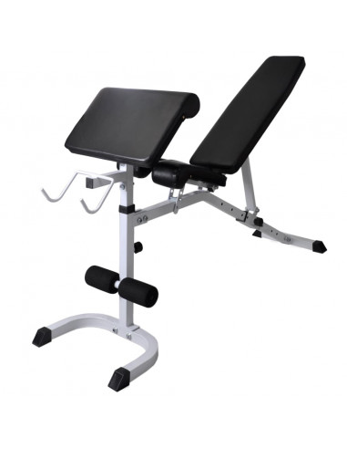 Panca Multifunzione con Rack Bilanciere e Set Manubri 120 kg