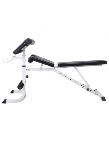 Panca Multifunzione con Rack Bilanciere e Set Manubri 120 kg