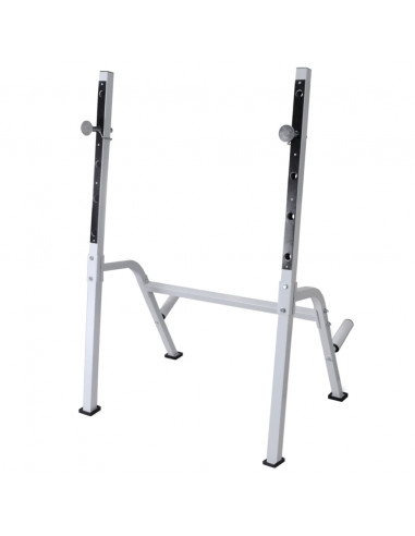Panca Multifunzione con Rack Bilanciere e Set Manubri 120 kg