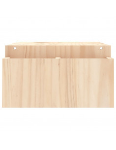 Supporto per Monitor 100x27,5x15cm in Legno Massello di Pino