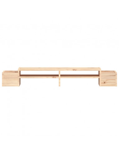 Supporto per Monitor 100x27,5x15cm in Legno Massello di Pino
