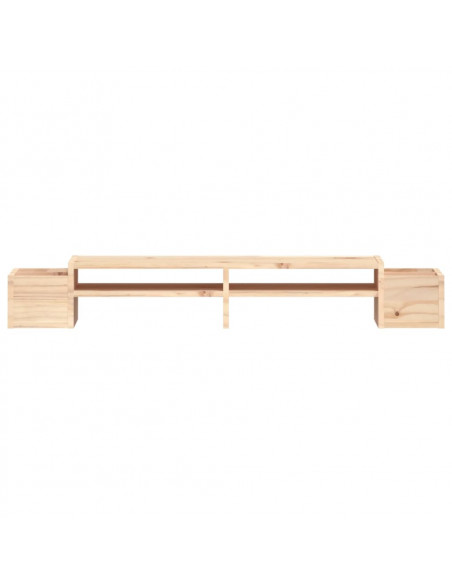 Supporto per Monitor 100x27,5x15cm in Legno Massello di Pino