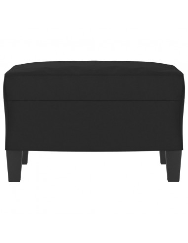 Poggiapiedi Nero 60x50x41 cm in Tessuto Microfibra
