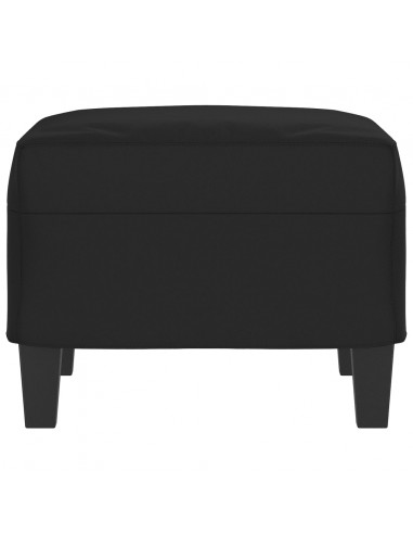 Poggiapiedi Nero 60x50x41 cm in Tessuto Microfibra