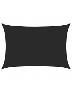 Vela Parasole 160 g/m² Nera 5x6 m in HDPE 2
