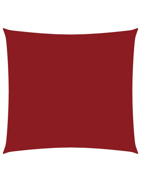 Vela Parasole in Tela Oxford Quadrata 5x5 m Rosso