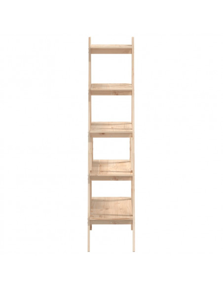 Scaffale 5 Ripiani a Forma di A 110x40x180,5 cm Massello Pino