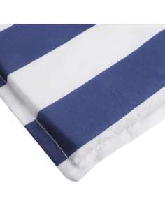Cuscino per Lettino a Righe Bianche e Blu in Tessuto Oxford