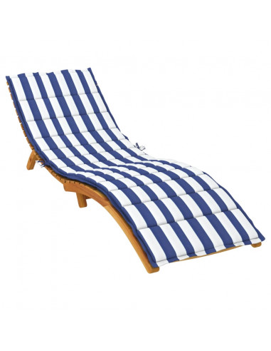 Cuscino per Lettino a Righe Bianche e Blu in Tessuto Oxford