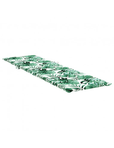 Cuscino per Lettino con Motivo a Foglie in Tessuto Oxford