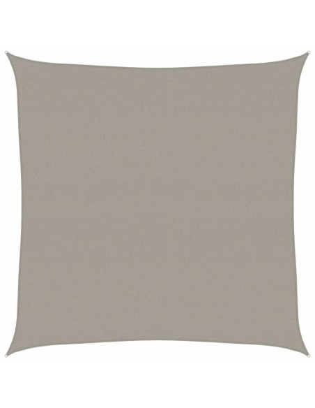 Vela Parasole 160 g/m² Quadrata Grigio Chiaro 5x5 m in HDPE