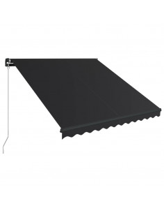 Tenda da Sole Retrattile Manuale 350x250 cm Antracite 2