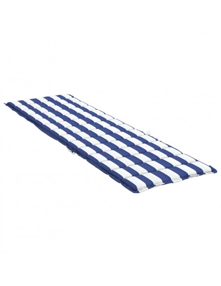 Cuscino per Lettino a Righe Bianche e Blu in Tessuto Oxford
