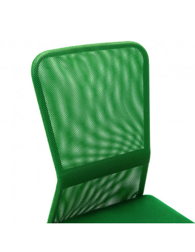 Sedia da Ufficio Verde 44x52x100 cm in Tessuto a Rete