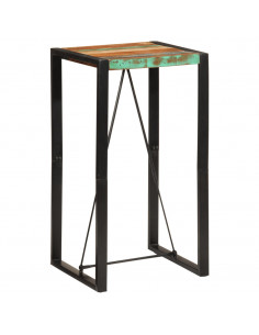 Tavolo da Bar 60x55x110 cm in Legno Massello di Recupero 2