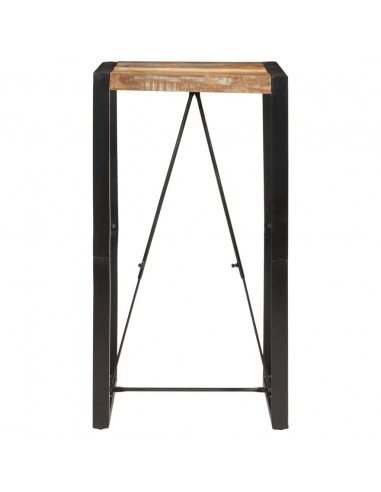 Tavolo da Bar 60x55x110 cm in Legno Massello di Recupero
