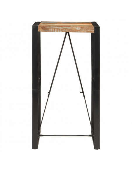 Tavolo da Bar 60x55x110 cm in Legno Massello di Recupero